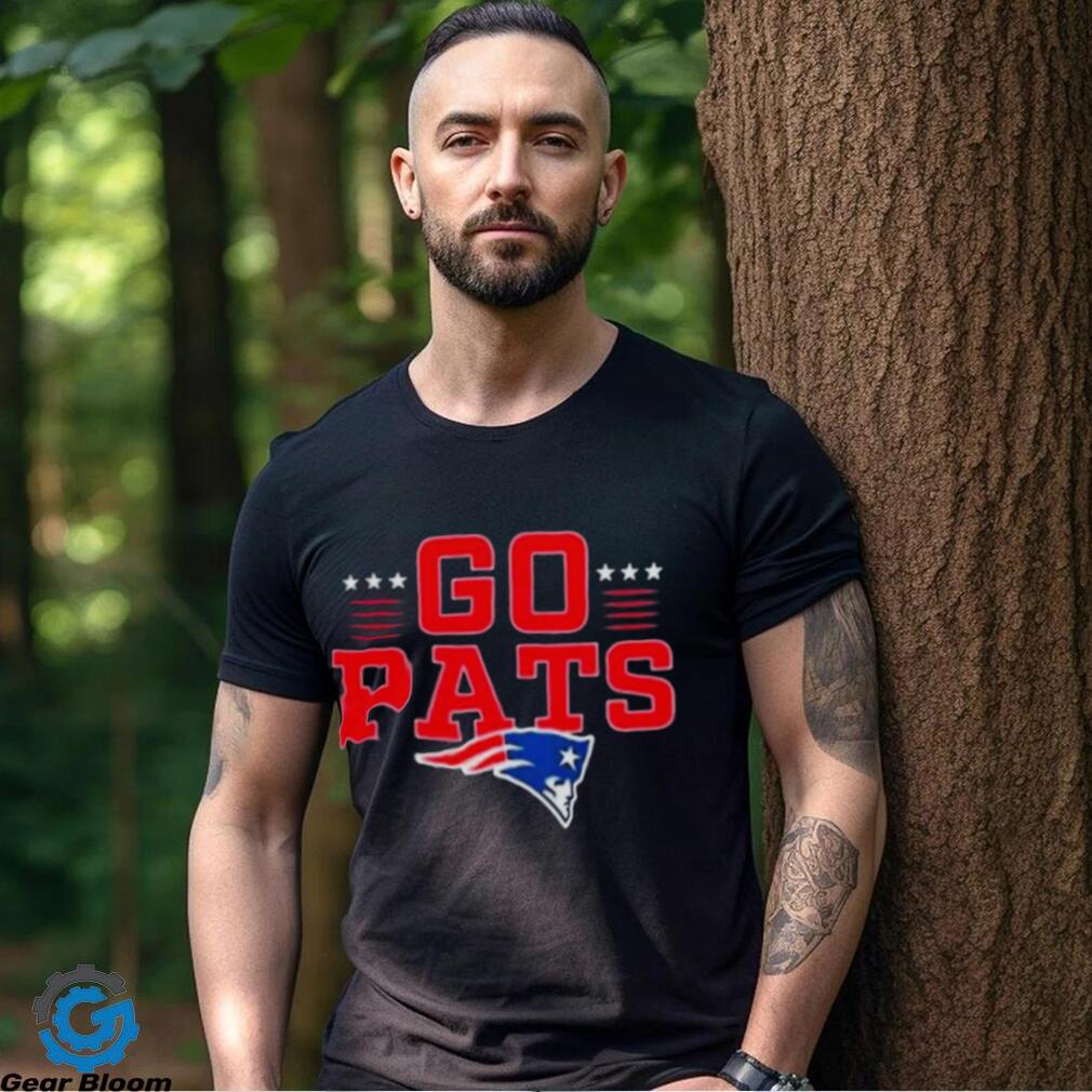 New England Patriots Go Pats Profile Big & Tall Two Sided Shirt