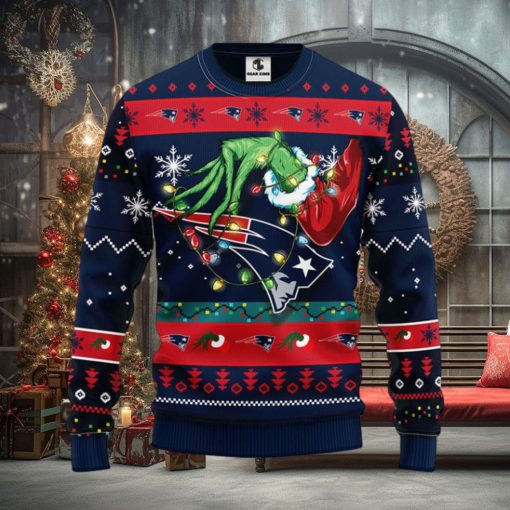 New England Patriots Grinch Christmas Ugly Sweater