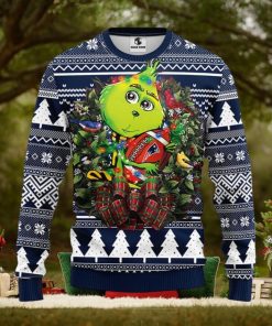 New England Patriots Grinch Hug Christmas Ugly Sweater