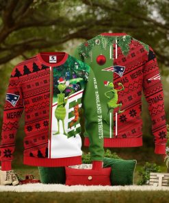 New England Patriots Grinch & Scooby Doo Christmas Ugly Sweater 1