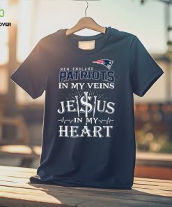 New England Patriots In My Vien Jesus In My Heart Logo Shirt