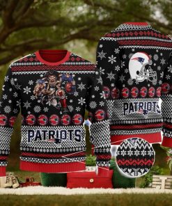 New England Patriots Logo Cute Christmas Gift Ugly Christmas Sweater For Fans