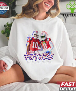 New England Patriots Maye and Gonzalez The Future Shirt football fan design highlighting the potential of players Maye and Gonzalez for the Patriots' future