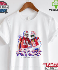 New England Patriots Maye and Gonzalez The Future Shirt football fan design highlighting the potential of players Maye and Gonzalez for the Patriots' future
