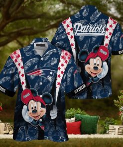 New England Patriots Mickey Mouse Hawaiian Shirt, NFL Hawaiian Shirt