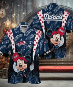 New England Patriots Mickey Mouse Hawaiian Shirt, NFL Hawaiian Shirt