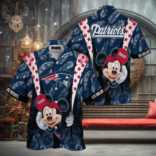 New England Patriots Mickey Mouse Hawaiian Shirt, NFL Hawaiian Shirt