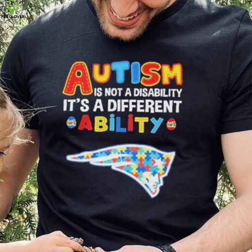 New England Patriots NFL Autism Is Not A Disability 2024 Shirt