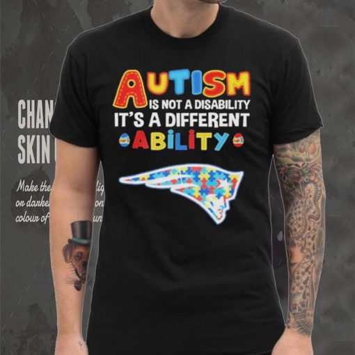 New England Patriots NFL Autism Is Not A Disability 2024 Shirt