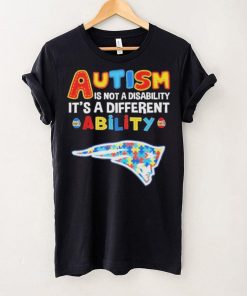 New England Patriots NFL Autism Is Not A Disability 2024 Shirt