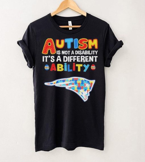 New England Patriots NFL Autism Is Not A Disability 2024 Shirt