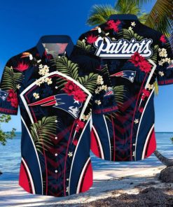 New England Patriots NFL Flower Tropical Floral Hawaiian Shirt Gift For Fans