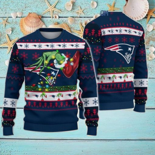New England Patriots NFL Grinch Christmas Ugly Sweater