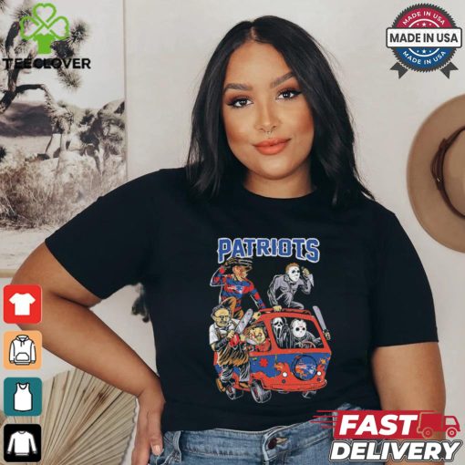 New England Patriots NFL Horror Characters Movie Hippie Halloween Shirt