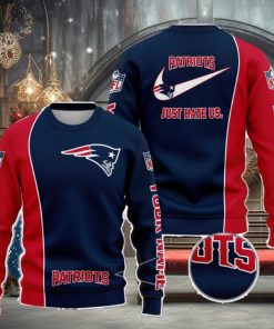 New England Patriots NFL Just Hate Us Personalized For Fans Sweater New