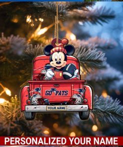 New England Patriots NFL Mickey Ornament Personalized Your Name SP12102352ID05