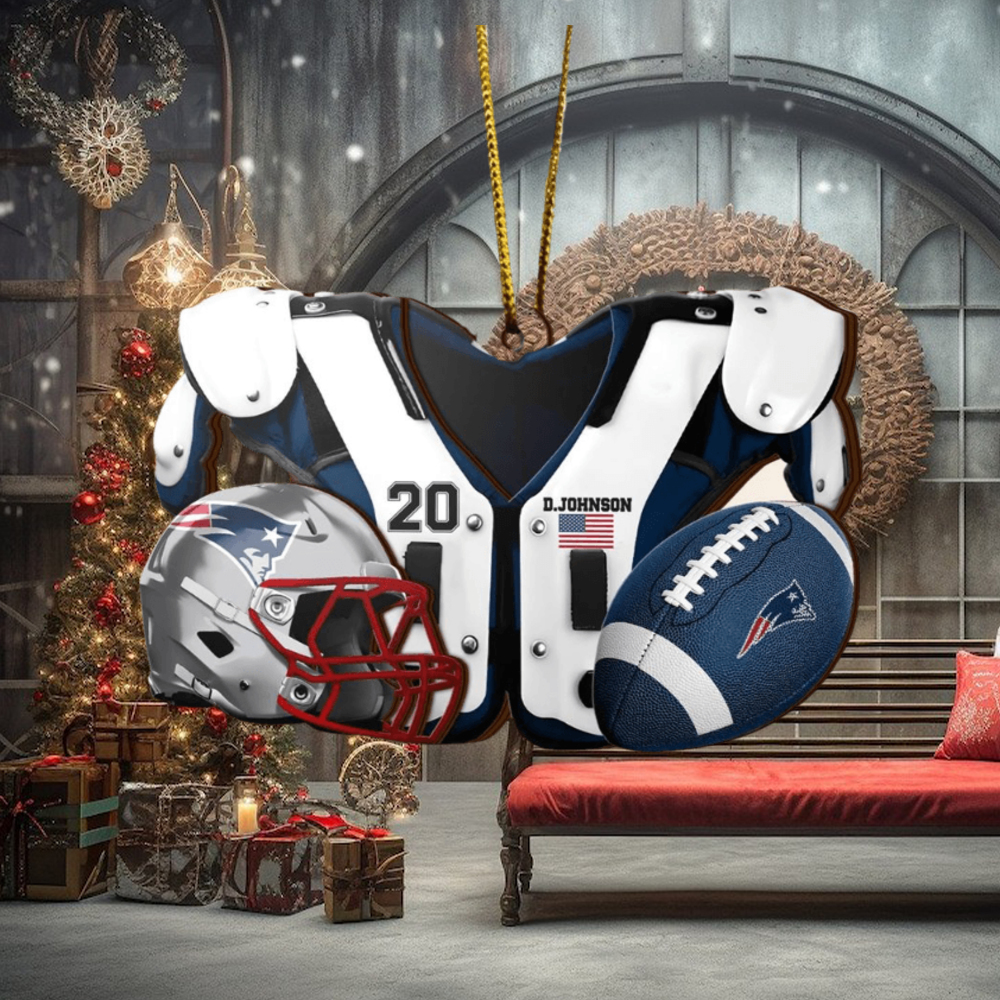New England Patriots NFL Sport Ornament Custom Name And Number New England Patriots NFL Sport Ornament Custom Name And Number