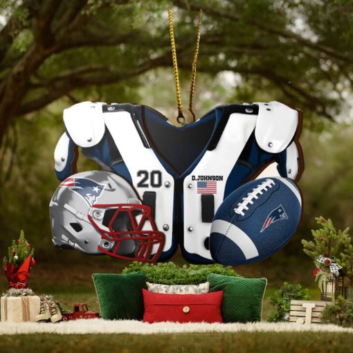 New England Patriots NFL Sport Ornament Custom Your Name And Number