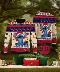 New England Patriots NFL Stitch New Ugly Christmas Sweater For Men And Women Gift Fans