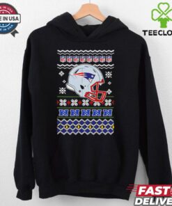 New England Patriots NFL football Christmas helmet shirt