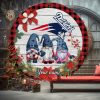 New England Patriots Nfl Cute Gnome Christmas Ornament Custom Name