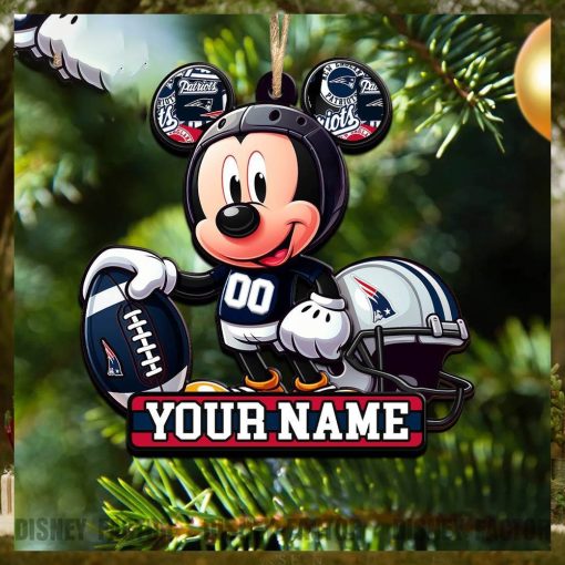New England Patriots Ornaments, Mickey Christmas Decorations, Nfl Football Christmas