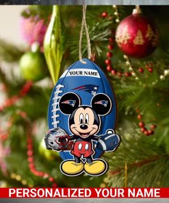 New England Patriots Personalized Your Name Mickey Mouse And NFL Team Ornament SP161023181ID03