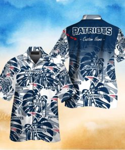 New England Patriots Short Sleeve Button Up Tropical Hawaiian Shirt VER01