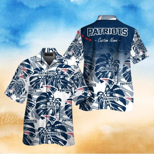 New England Patriots Short Sleeve Button Up Tropical Hawaiian Shirt VER01