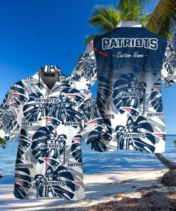 New England Patriots Short Sleeve Button Up Tropical Hawaiian Shirt VER01