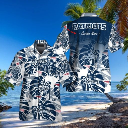 New England Patriots Short Sleeve Button Up Tropical Hawaiian Shirt VER01