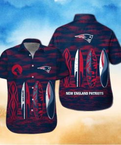 New England Patriots Short Sleeve Button Up Tropical Hawaiian Shirt VER016