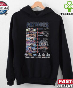 New England Patriots Soccer Team Thank You For The Memories Signatures Shirt