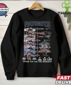 New England Patriots Soccer Team Thank You For The Memories Signatures Shirt