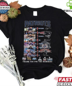 New England Patriots Soccer Team Thank You For The Memories Signatures Shirt