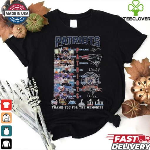 New England Patriots Soccer Team Thank You For The Memories Signatures Shirt