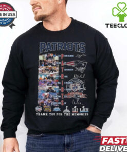 New England Patriots Soccer Team Thank You For The Memories Signatures Shirt