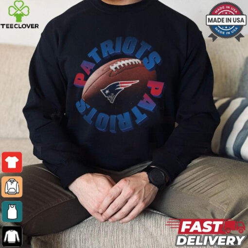 New England Patriots Spiral Heavyweight T Shirt