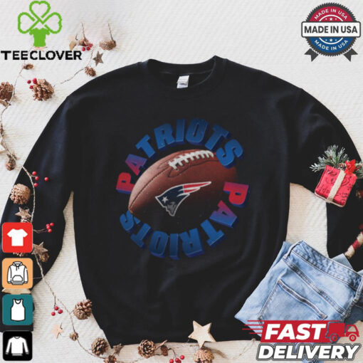 New England Patriots Spiral Heavyweight T Shirt