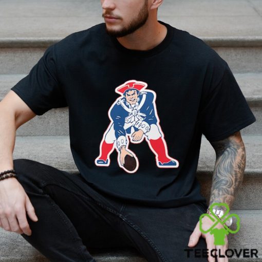 New England Patriots Team Authentic Logo Personalized Name & Number T Shirt