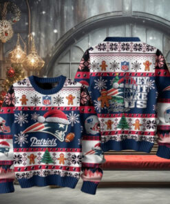 New England Patriots They Not Like Us Christmas Happy Holidays Ugly Sweater