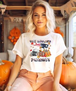 New England Patriots fall helmet pumpkin shirt