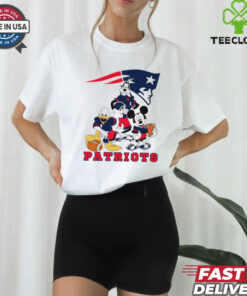 New England Patriots football NFL Mickey and friends cartoon shirt