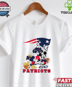New England Patriots football NFL Mickey and friends cartoon shirt