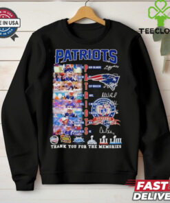 New England Patriots thank you for the memories players signatures shirt 1 New England Patriots thank you for the memories players signatures shirt