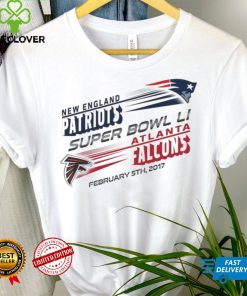 New England Patriots vs. Atlanta Falcons Youth Super Bowl LI Dueling Revolution Roster T Shirt