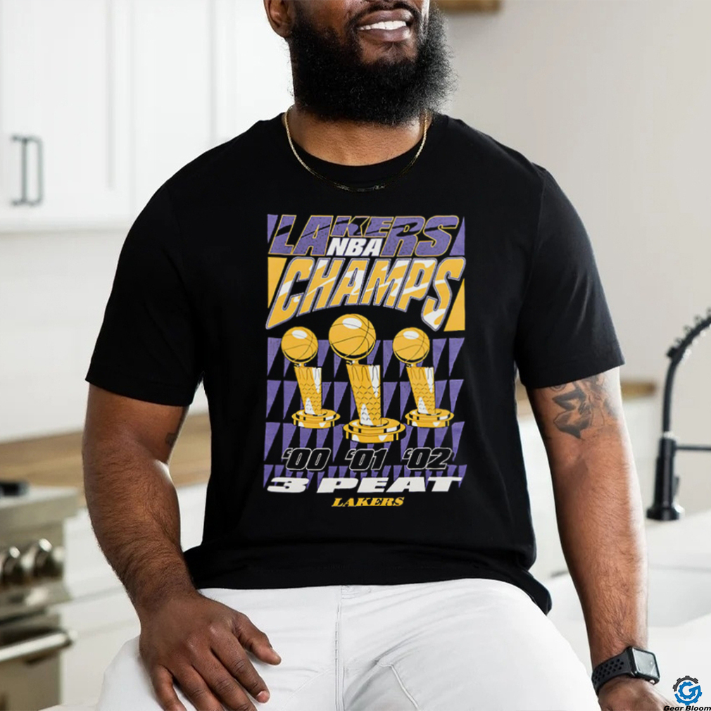 New Era Los Angeles Lakers 3 Peat Tee shirt New Era Los Angeles Lakers 3 Peat Tee shirt