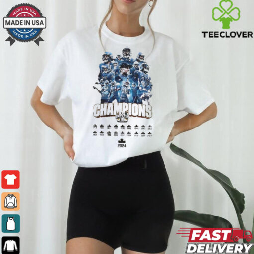 New Era Toronto Argonauts 2024 Limited Edition Grey Cup Champions  T Shirt