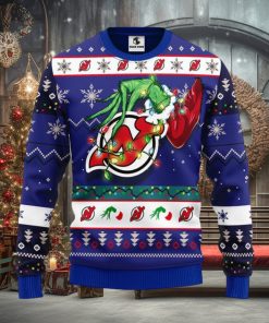 New Jersey Devils Grinch Christmas Ugly Sweater