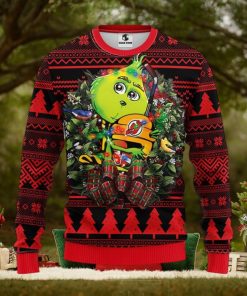 New Jersey Devils Grinch Hug Christmas Ugly Sweater